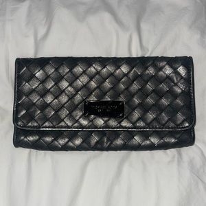 Michael Kors woven leather clutch